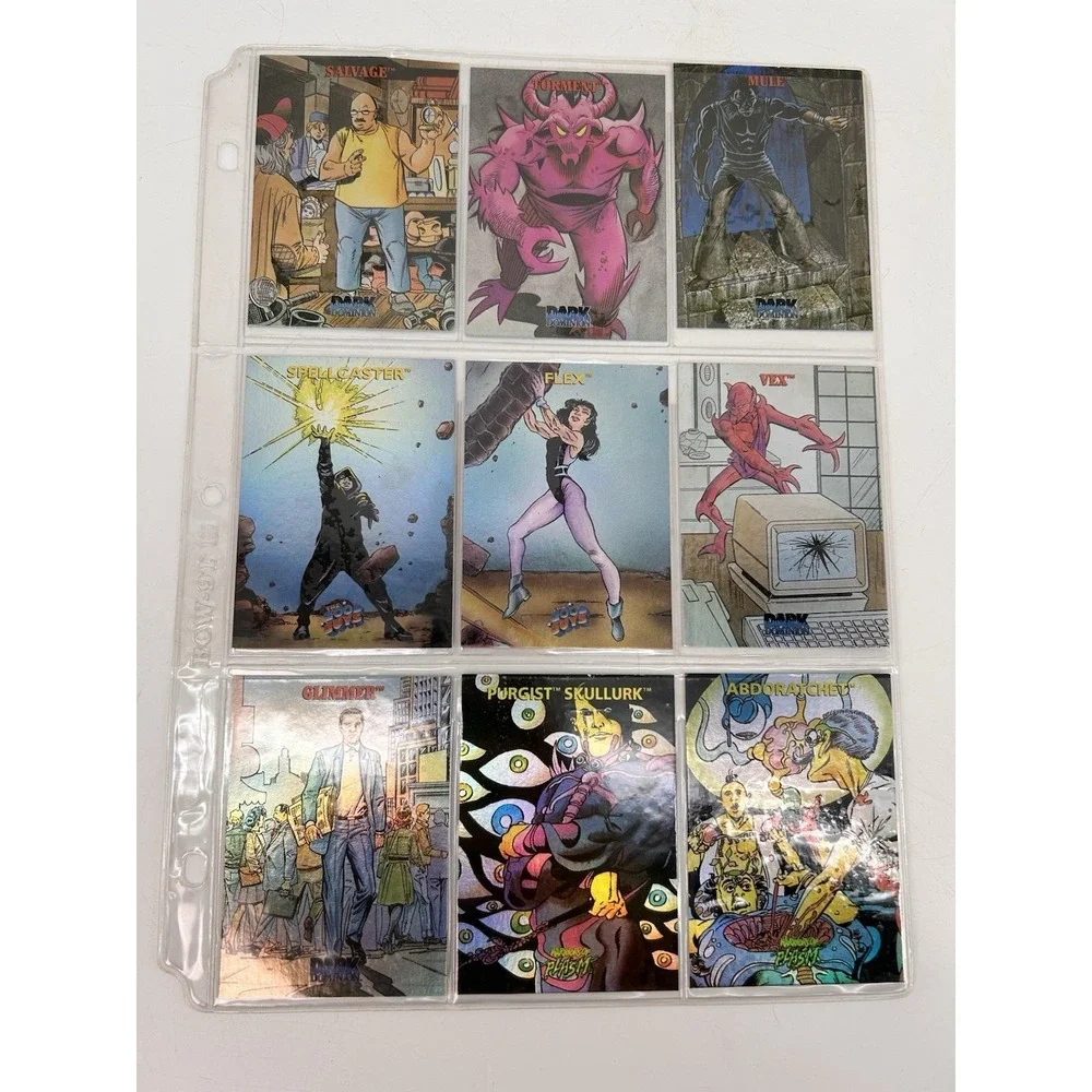 1993 The River Group Defiant Comics Plasm Zero Holographic Trading Card Lot